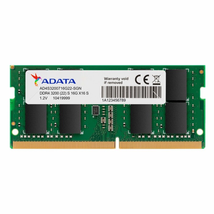 ADATA TECHNOLOGY B.V. AD4S32008G22-SGN ADATA RAM 8GB DDR4 SODIMM 3200MHZ 1024X8