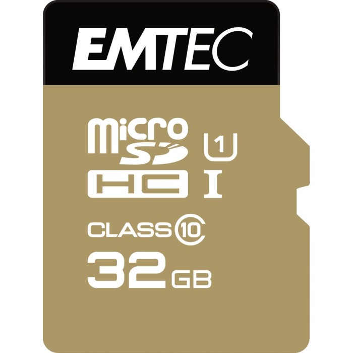 EMTEC ECMSDM32GHC10GP EMTEC MICRO SD CON ADATTATORE 32GB UHS1 U1 C10