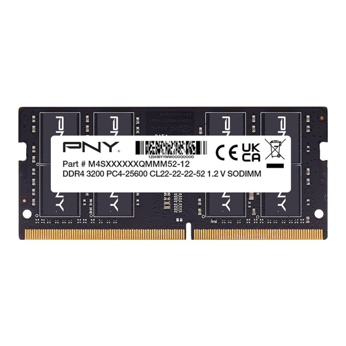 PNY TECHNOLOGIES EUROPE MN16GSD43200-TB PNY RAM PERFORMANCE SODIMM DDR4 3200MHZ 16GB