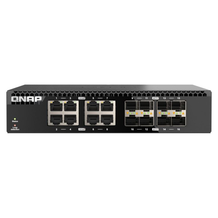 QNAP QSW-3216R-8S8T 16 PORTS 10GBE. 8 PORTS SFP+. 8 PORTS 10GBE RJ45