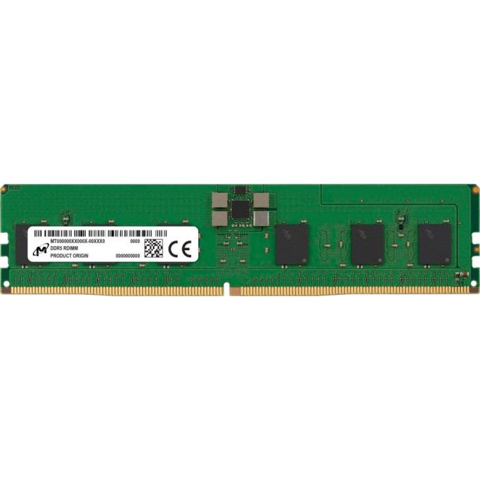 MICRON TECHNOLOGY MTC10F1084S1RC48BA1R MICRON RAM SERVER DDR5 RDIMM 16GB 4800MHZ