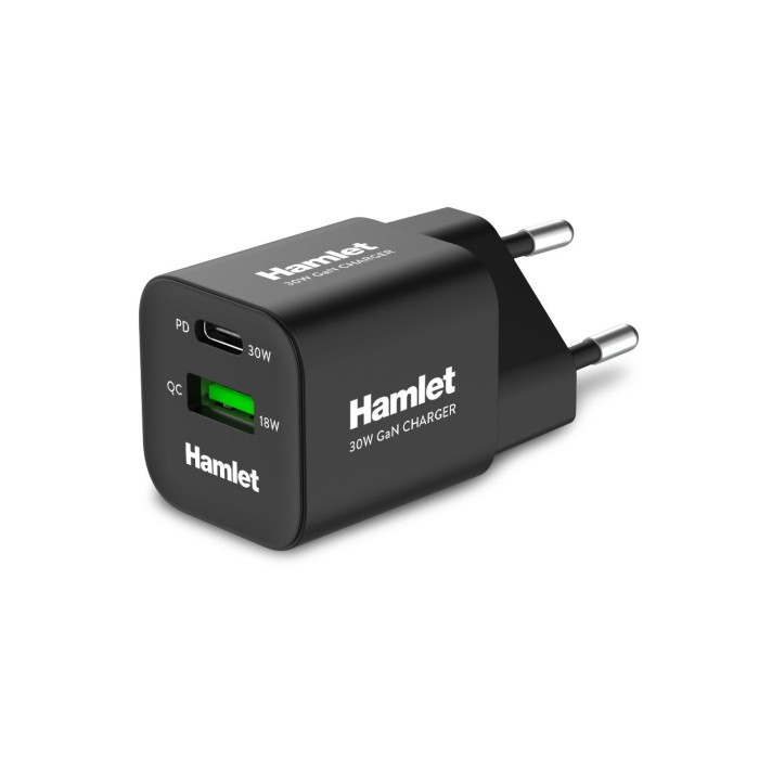 HAMLET XPDC-G3018Q ALIMENTATORE GAN 30W POWER DELIVERY USB-C